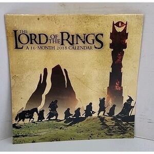 The Lord Of The Rings 2018 16-Month Wall Calendar DateWorks Fantasy Art